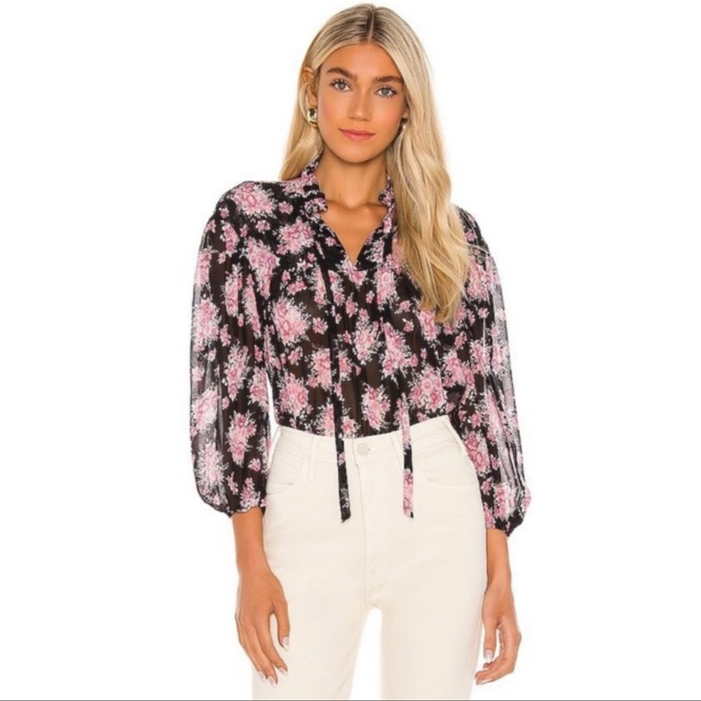 Trade/Sell Loveshackfancy XS Gamela Blouse 👚 🌈 EUC